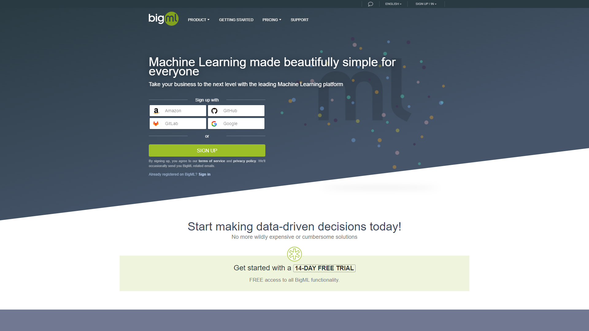BigML screenshot
