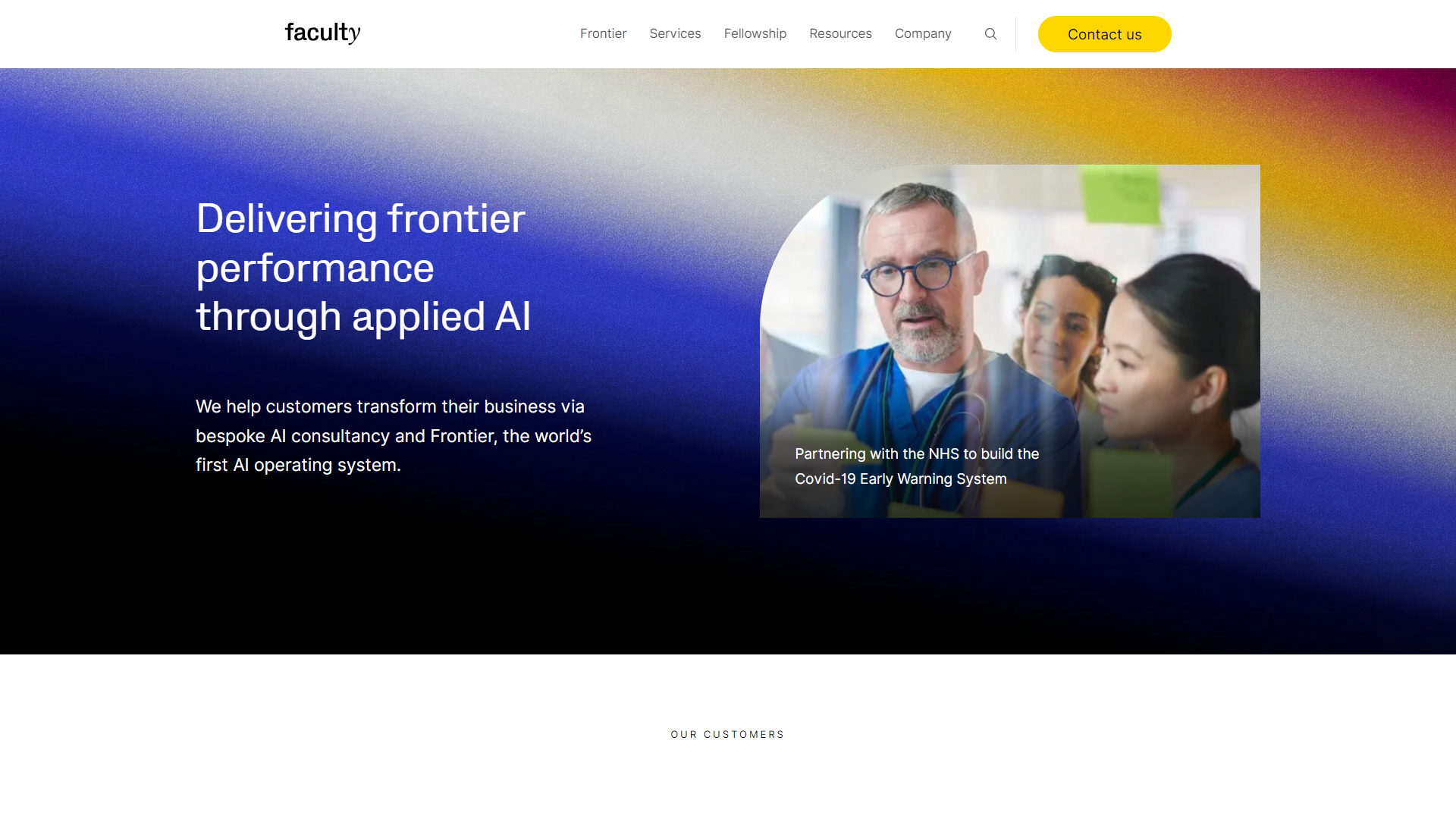 Faculty AI screenshot