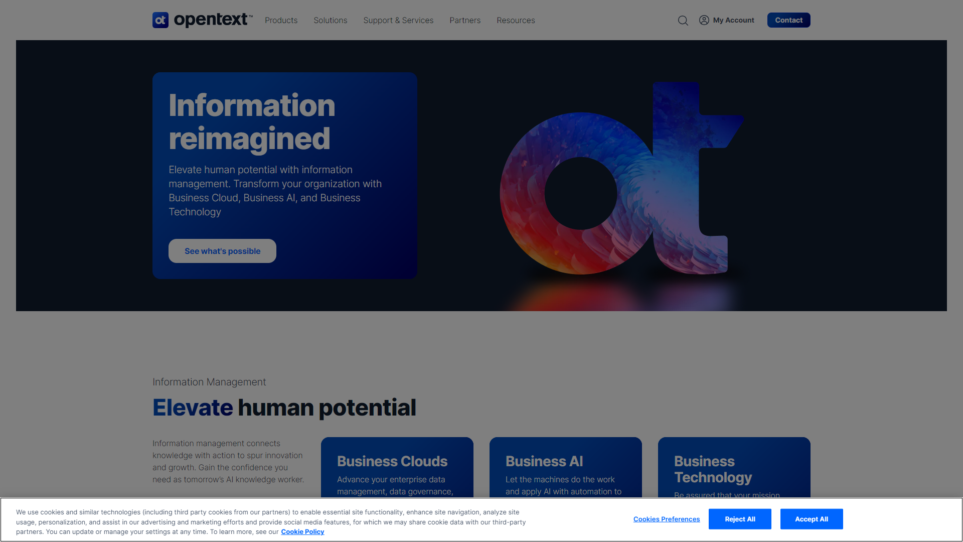 Open Text Magellan screenshot