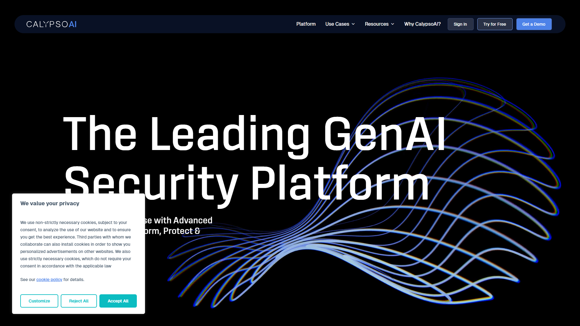 CalypsoAI screenshot