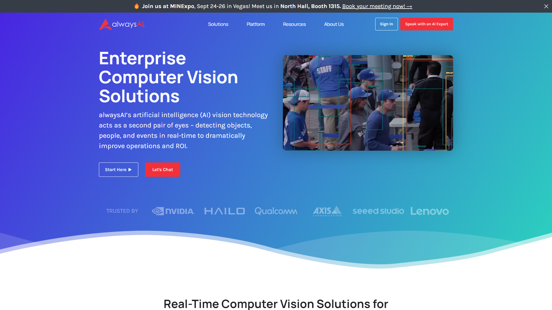 alwaysAI Computer Vision Platform screenshot
