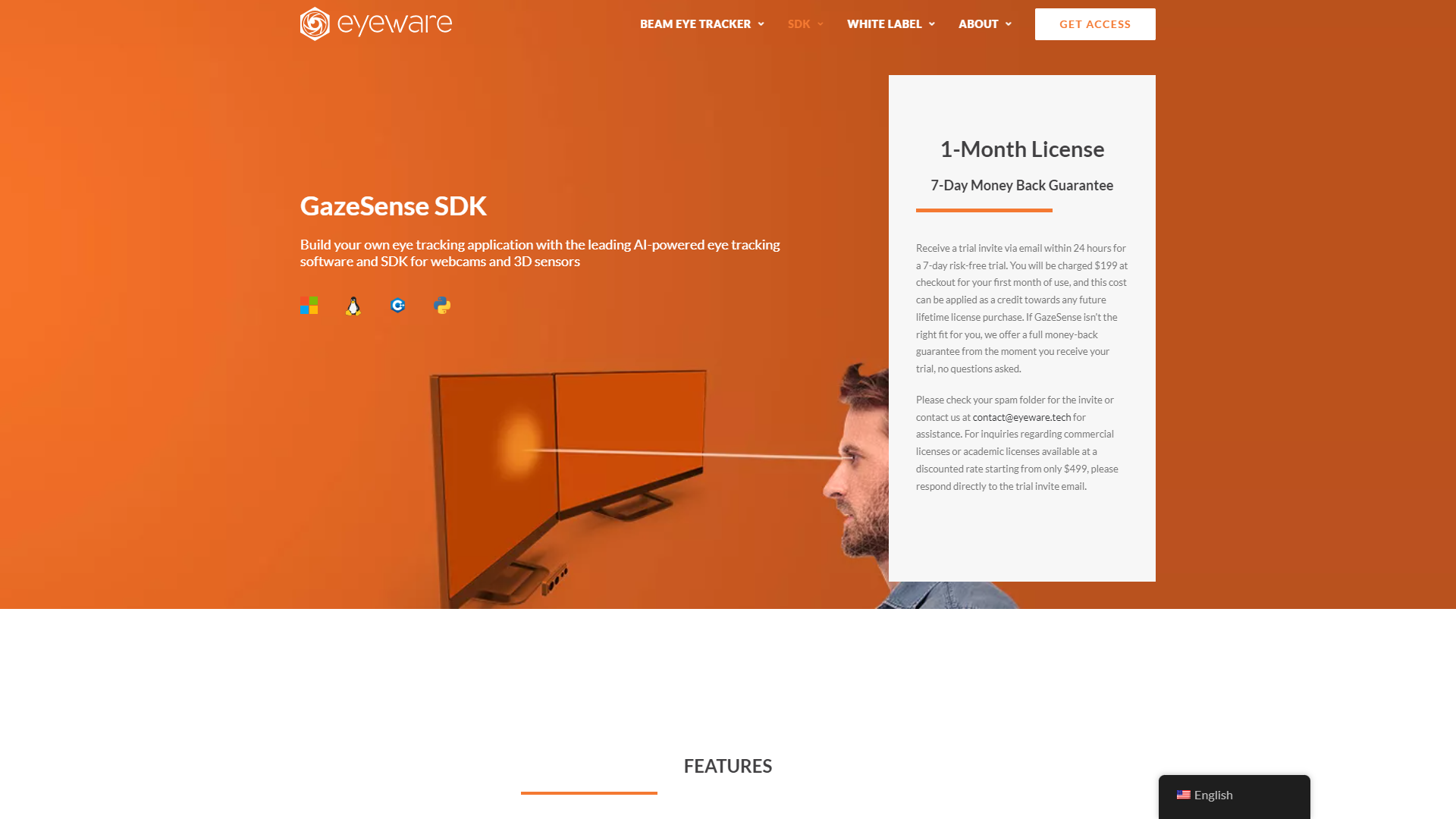 GazeSense screenshot