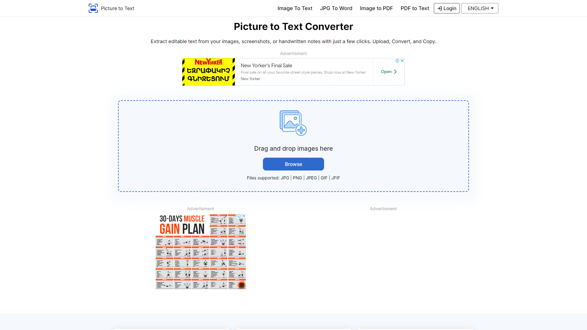 Picturetotext info screenshot