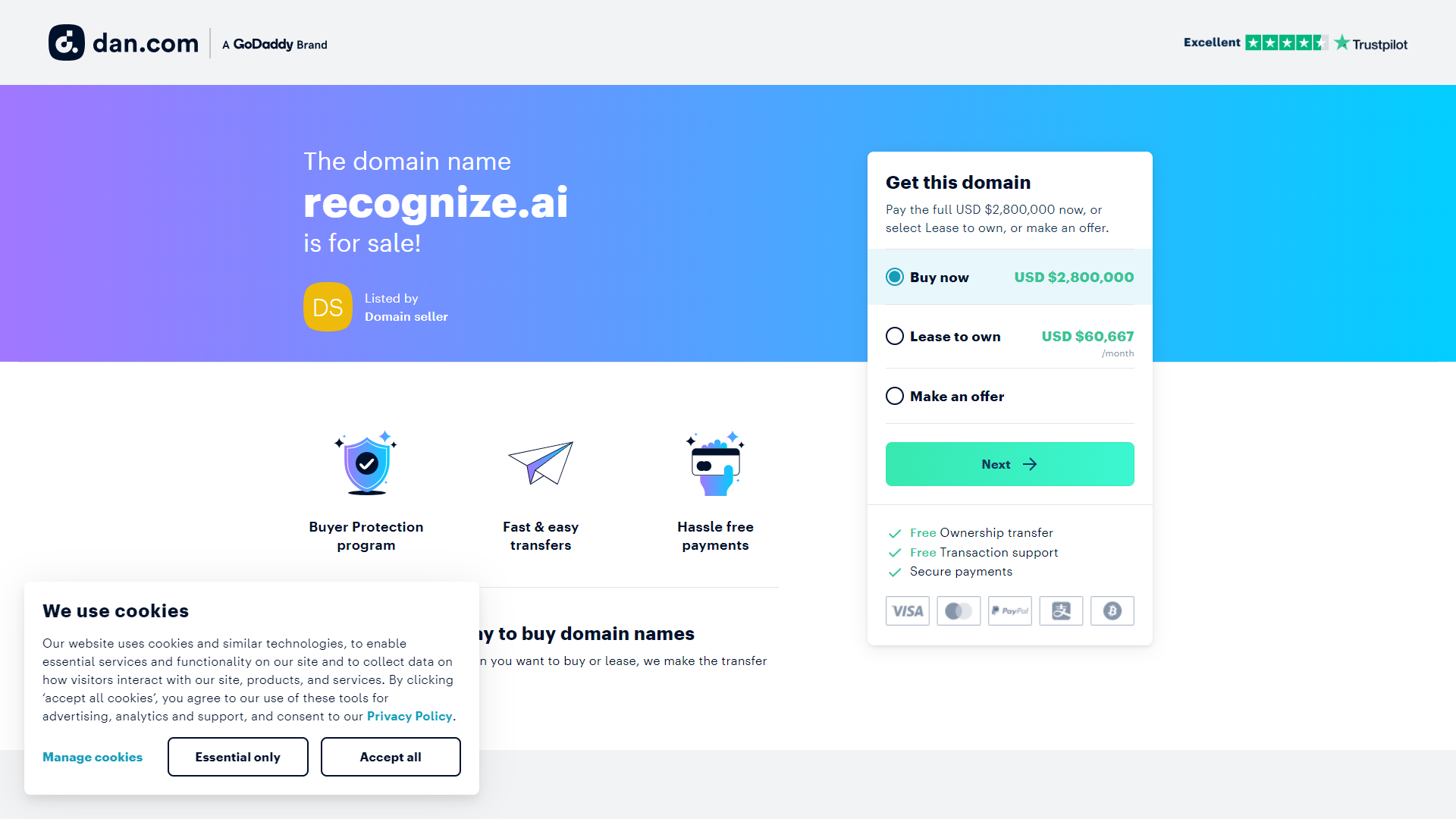 Recognize im Image Recognition API screenshot