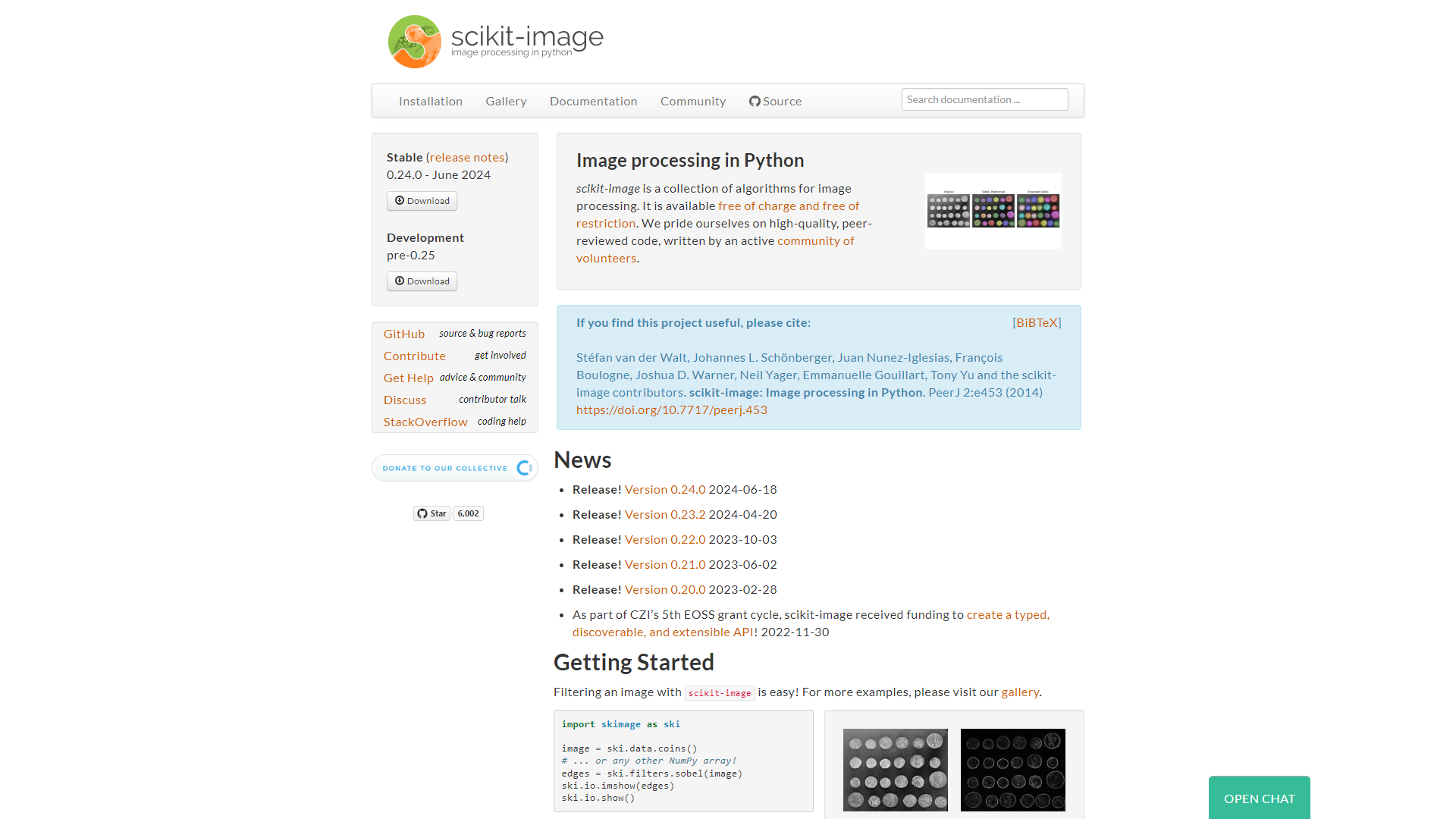 scikit-image screenshot