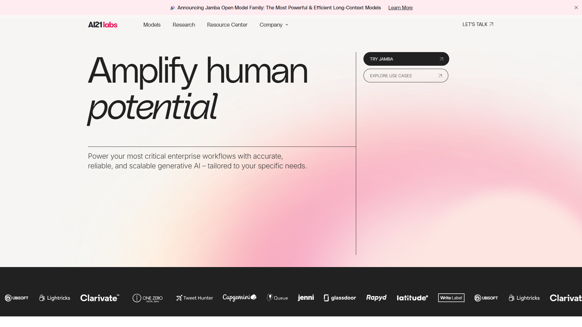 AI21 Labs Studio screenshot