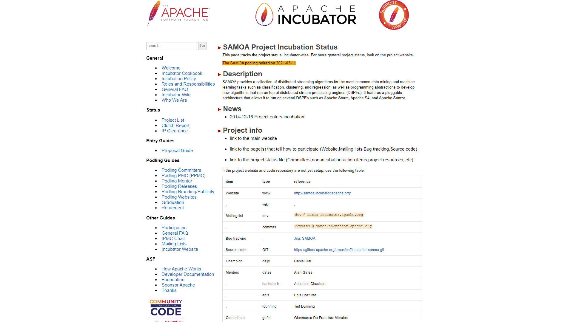 Apache SAMOA screenshot