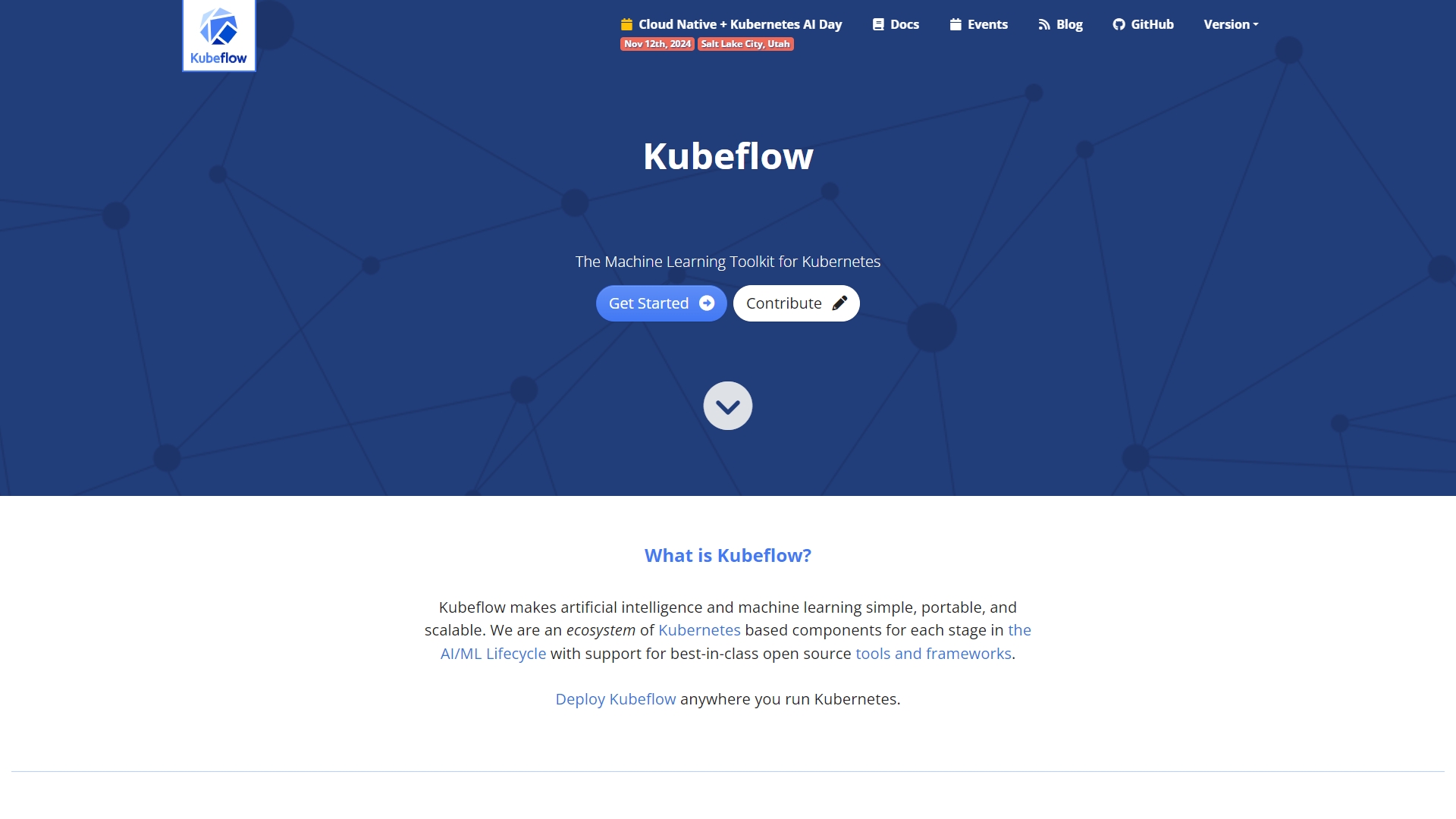 Kubeflow screenshot