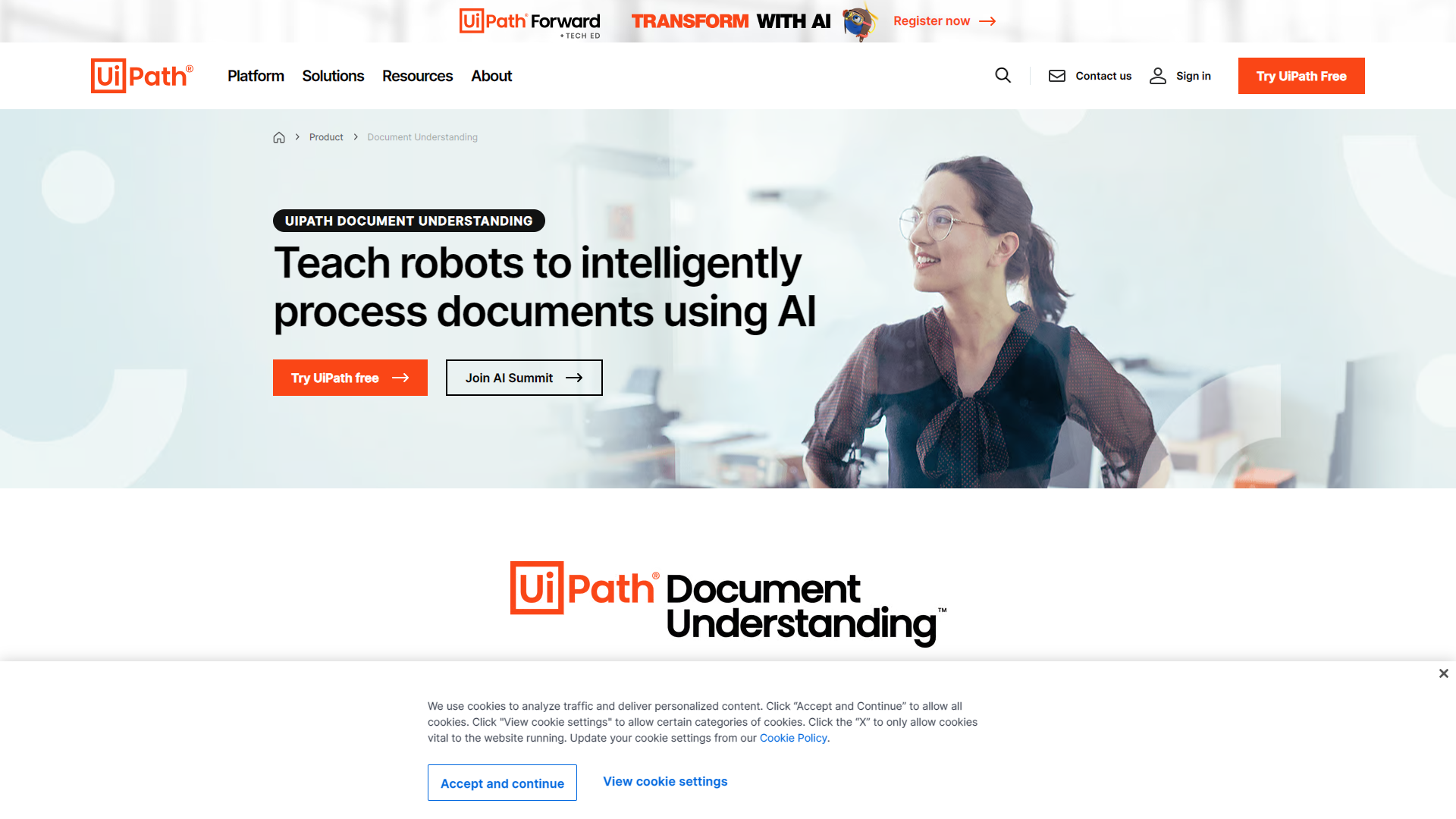 UiPath Document Understanding screenshot