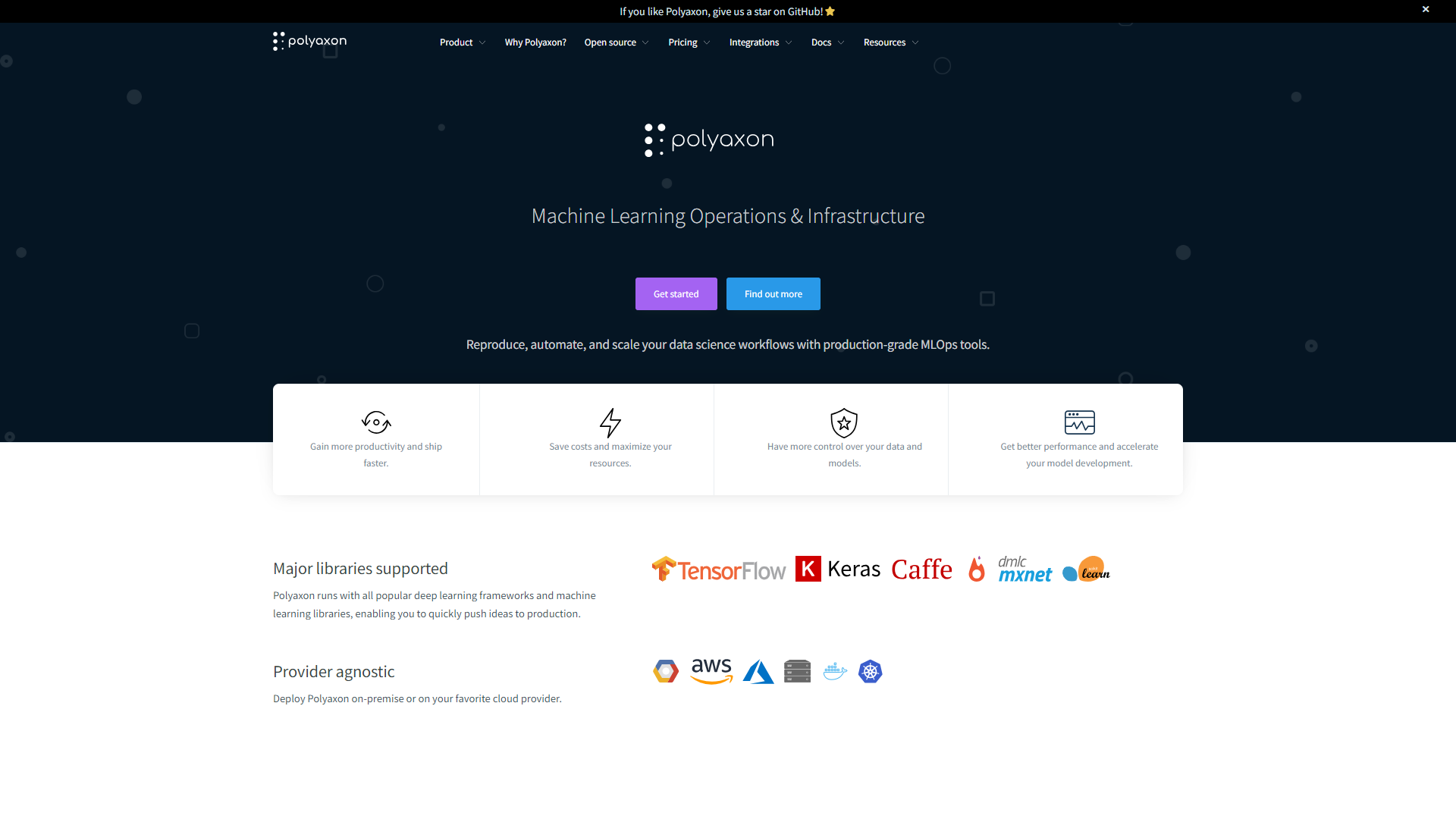 Polyaxon screenshot