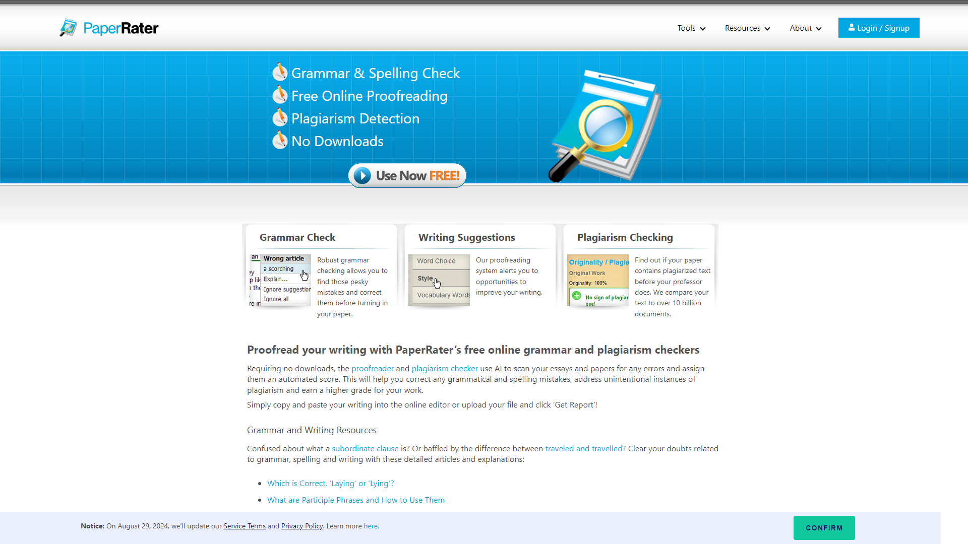 PaperRater screenshot