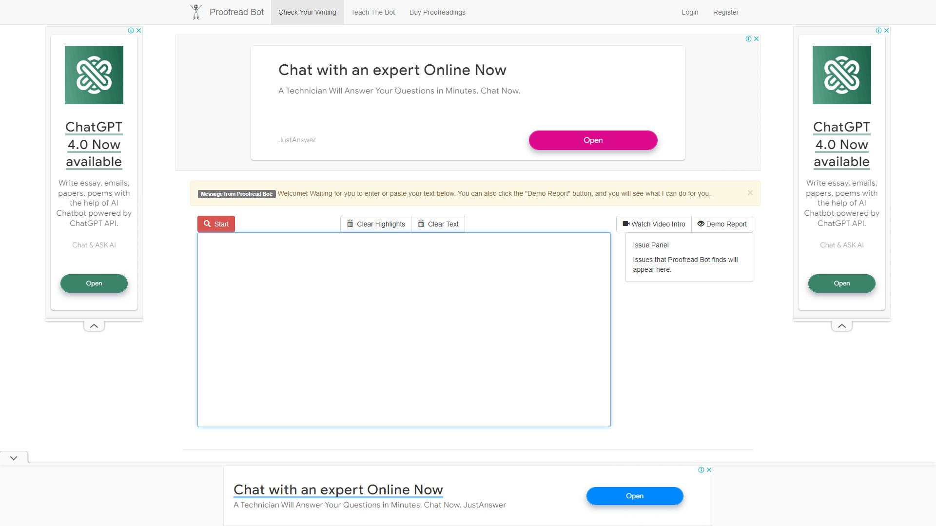 Proofread Bot screenshot