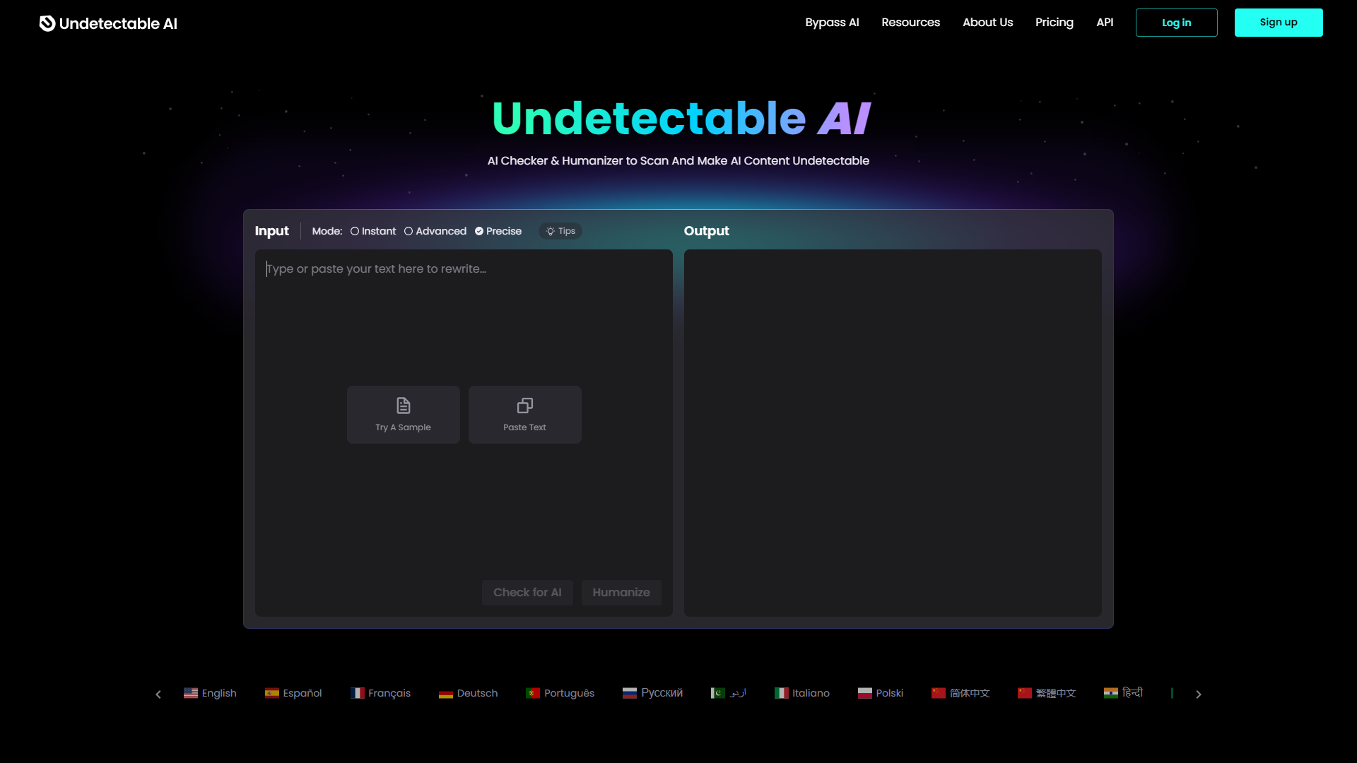 UndetectableAI AI screenshot