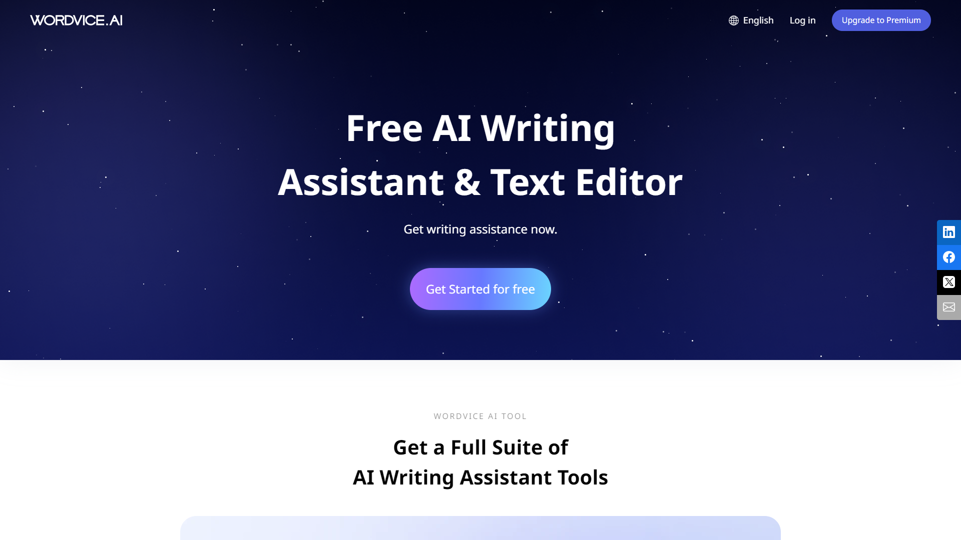 Wordvice AI Writing Assistant screenshot