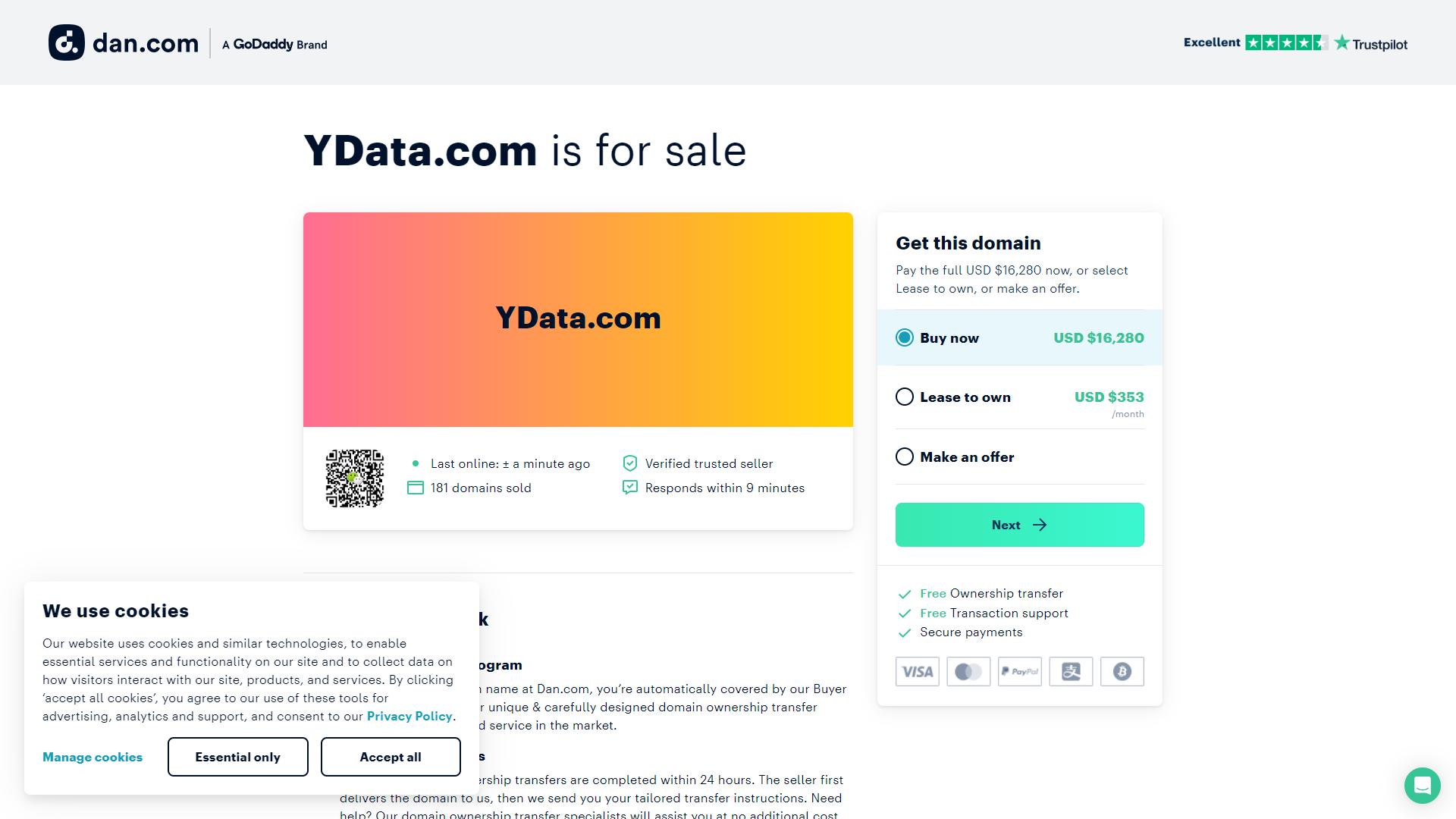 YData screenshot