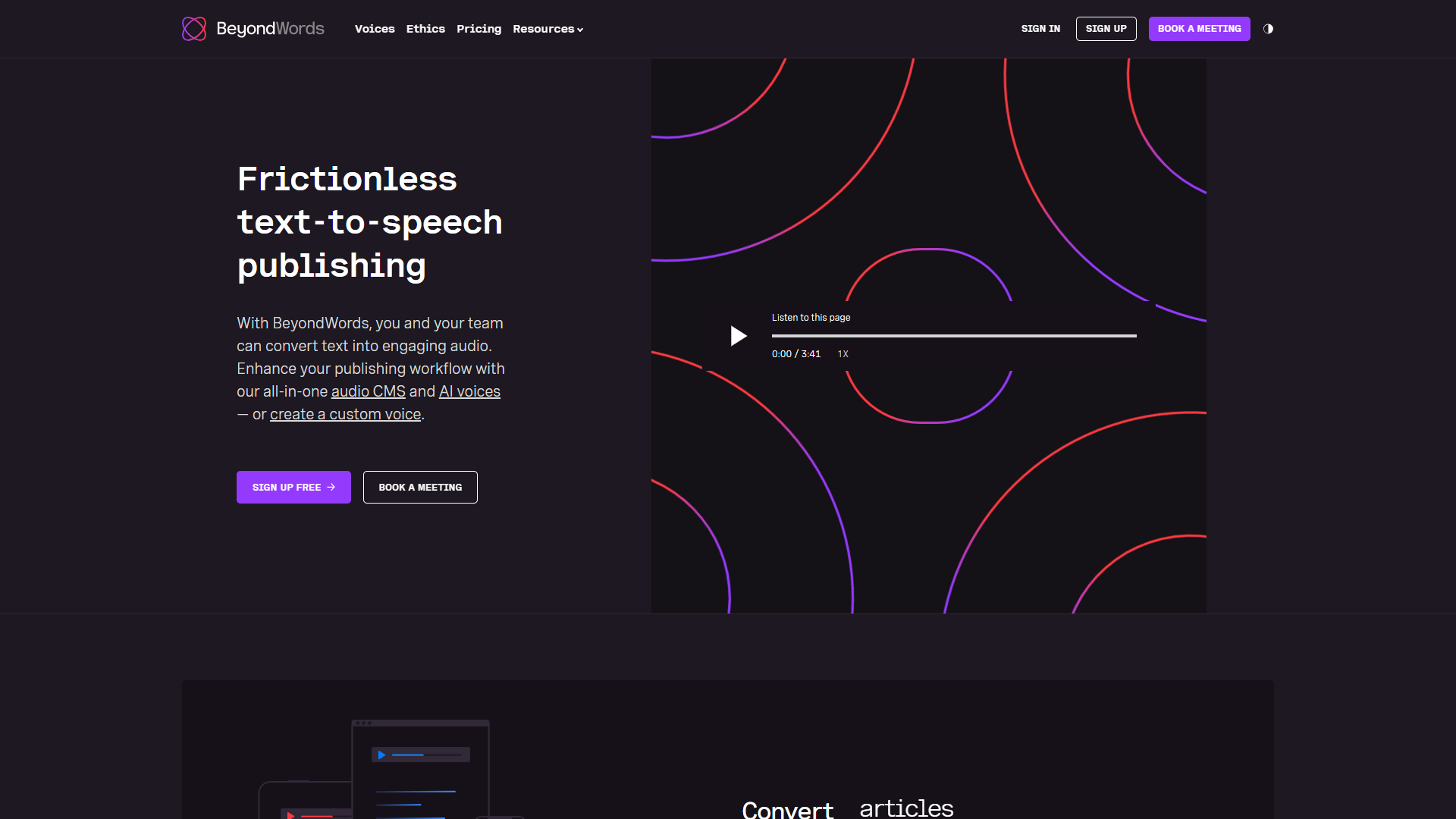 BeyondWords screenshot