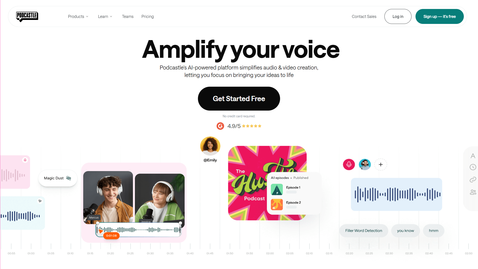 Podcastle screenshot