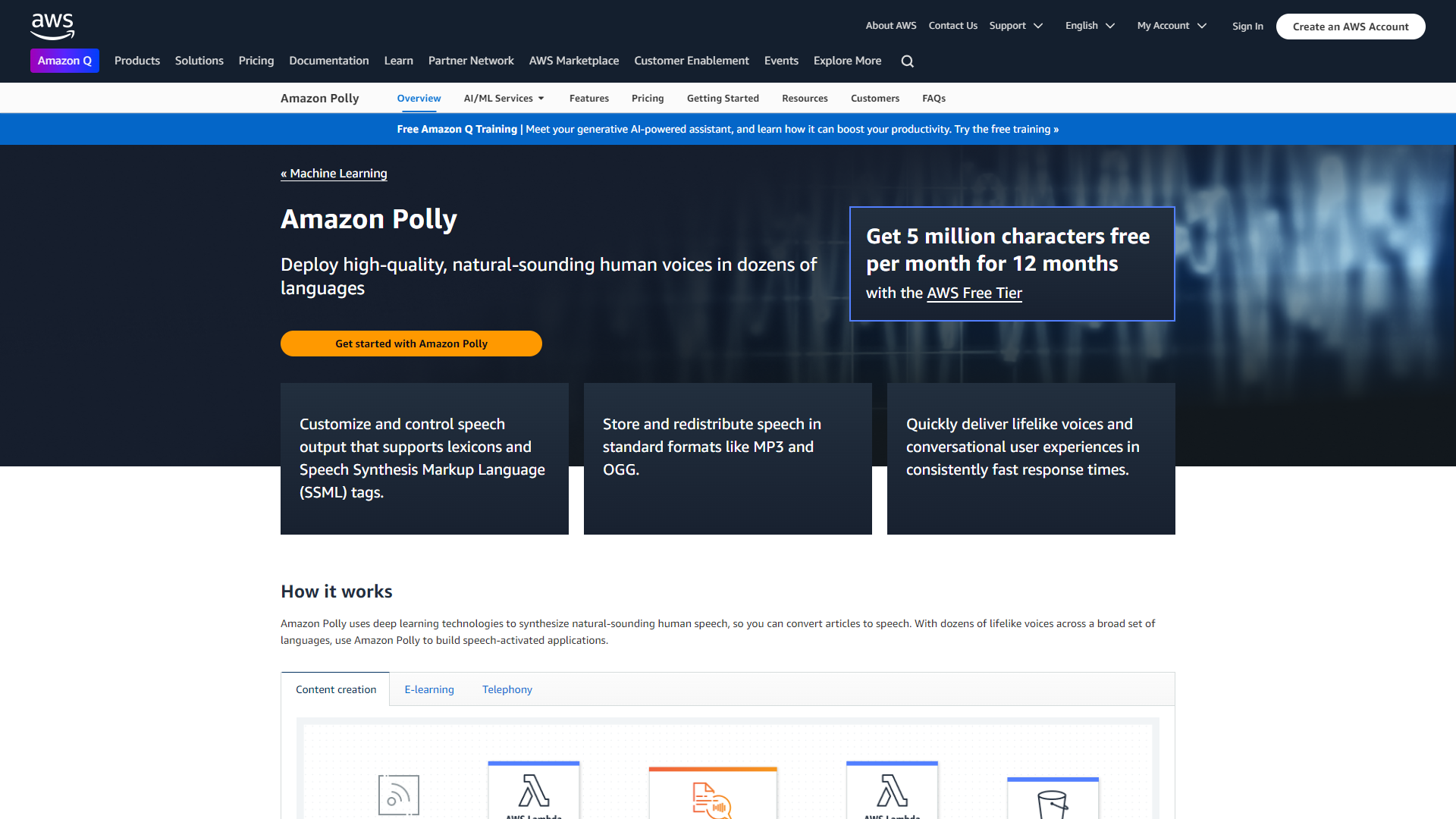 Polly Speech screenshot