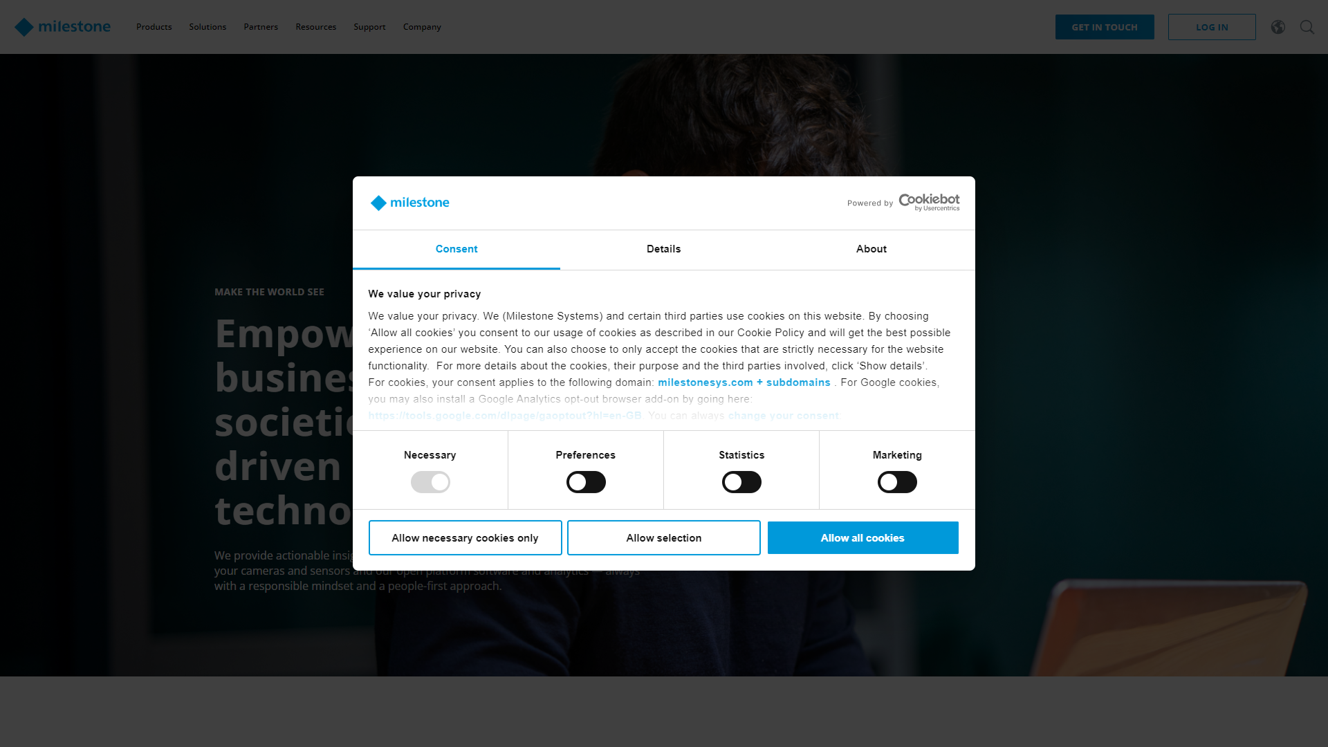 Milestone XProtect screenshot