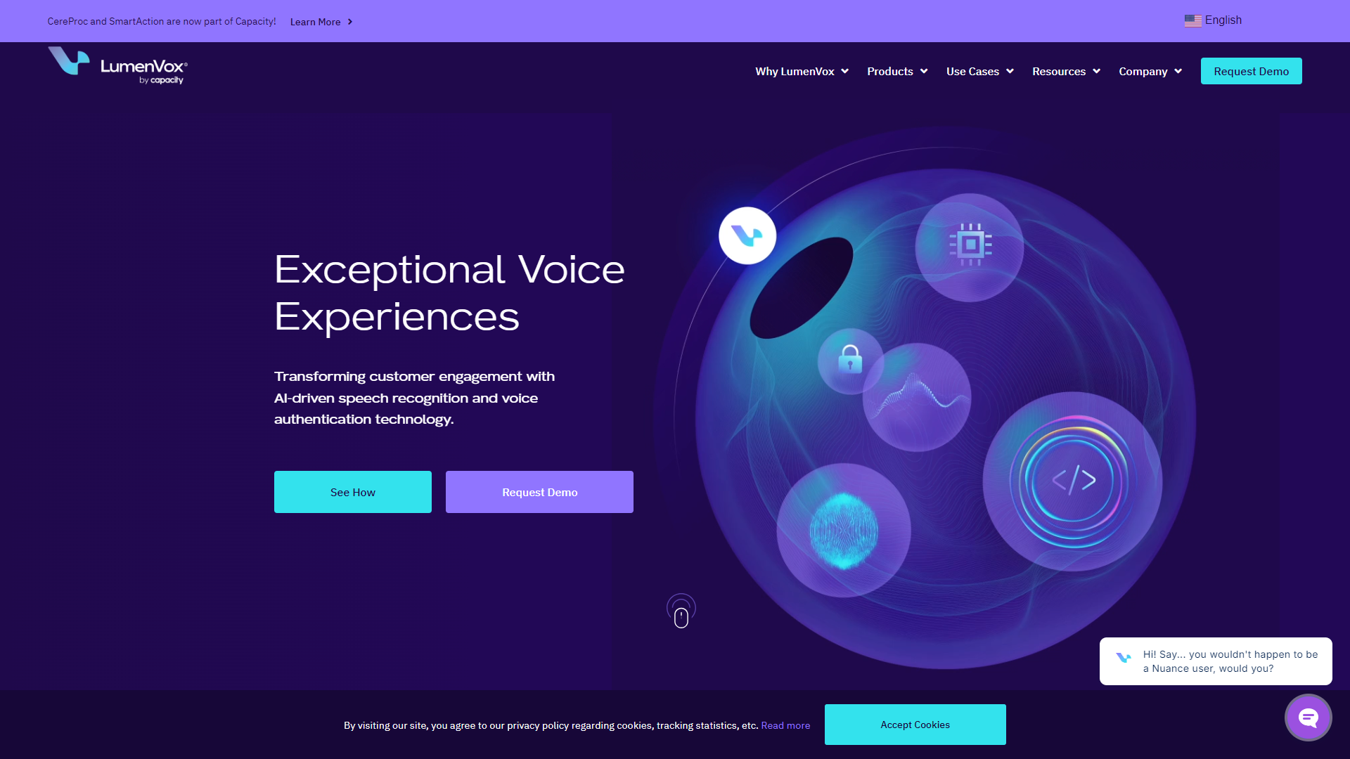 LumenVox Automated Speech Recognition (ASR) screenshot