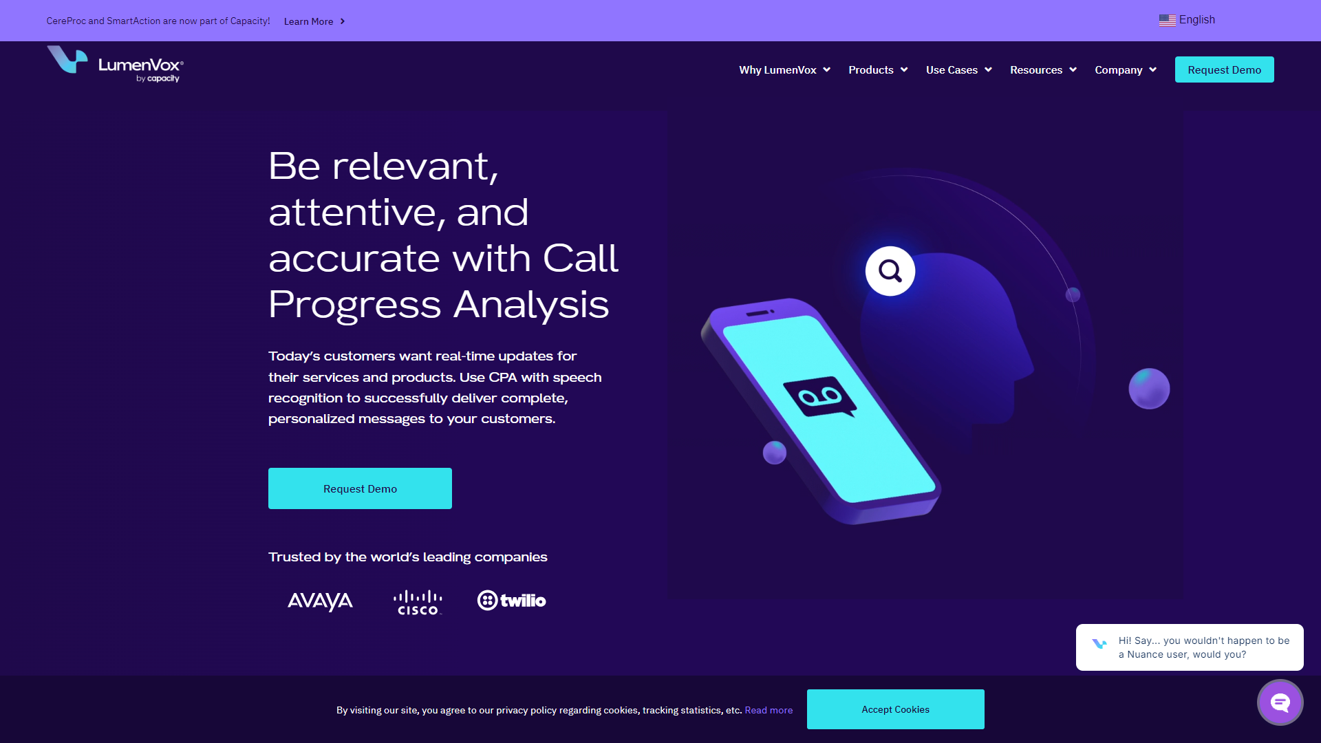 LumenVox Call Progress Analysis (CPA) screenshot
