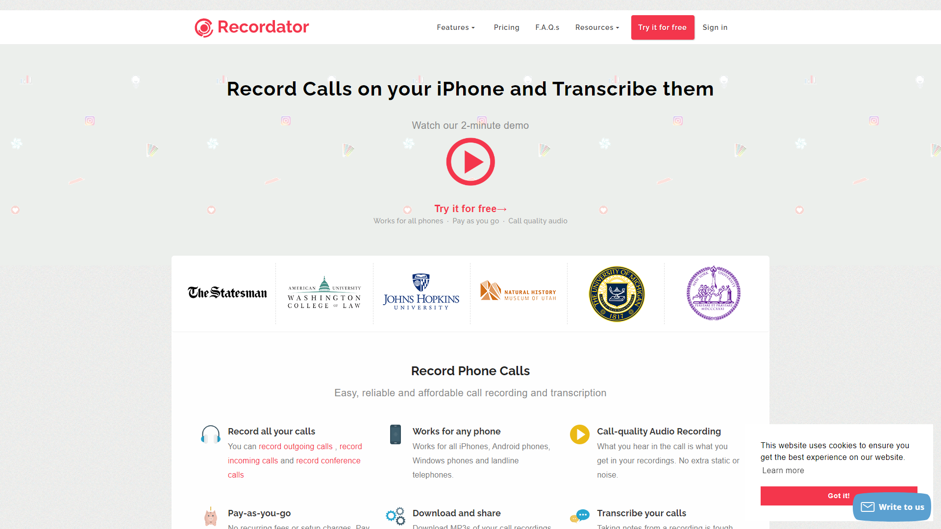 Recordator screenshot