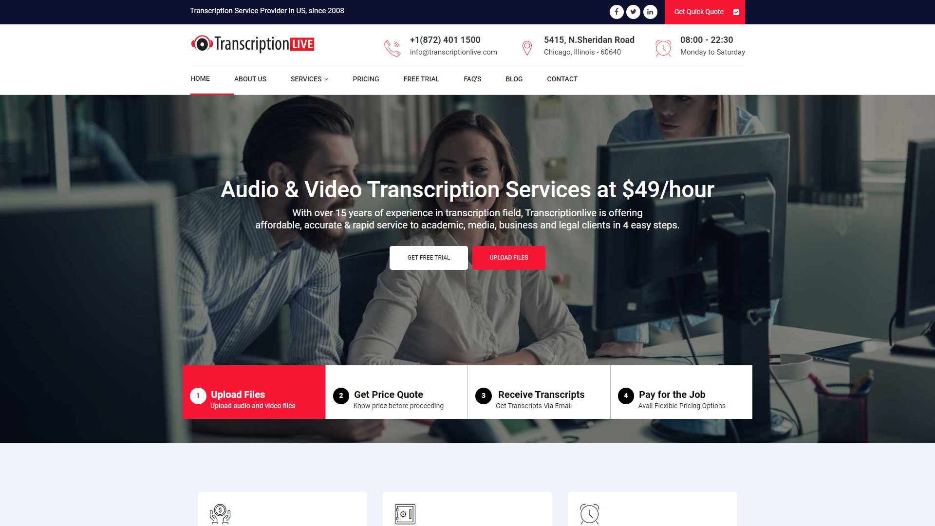 Transcriptionlive screenshot