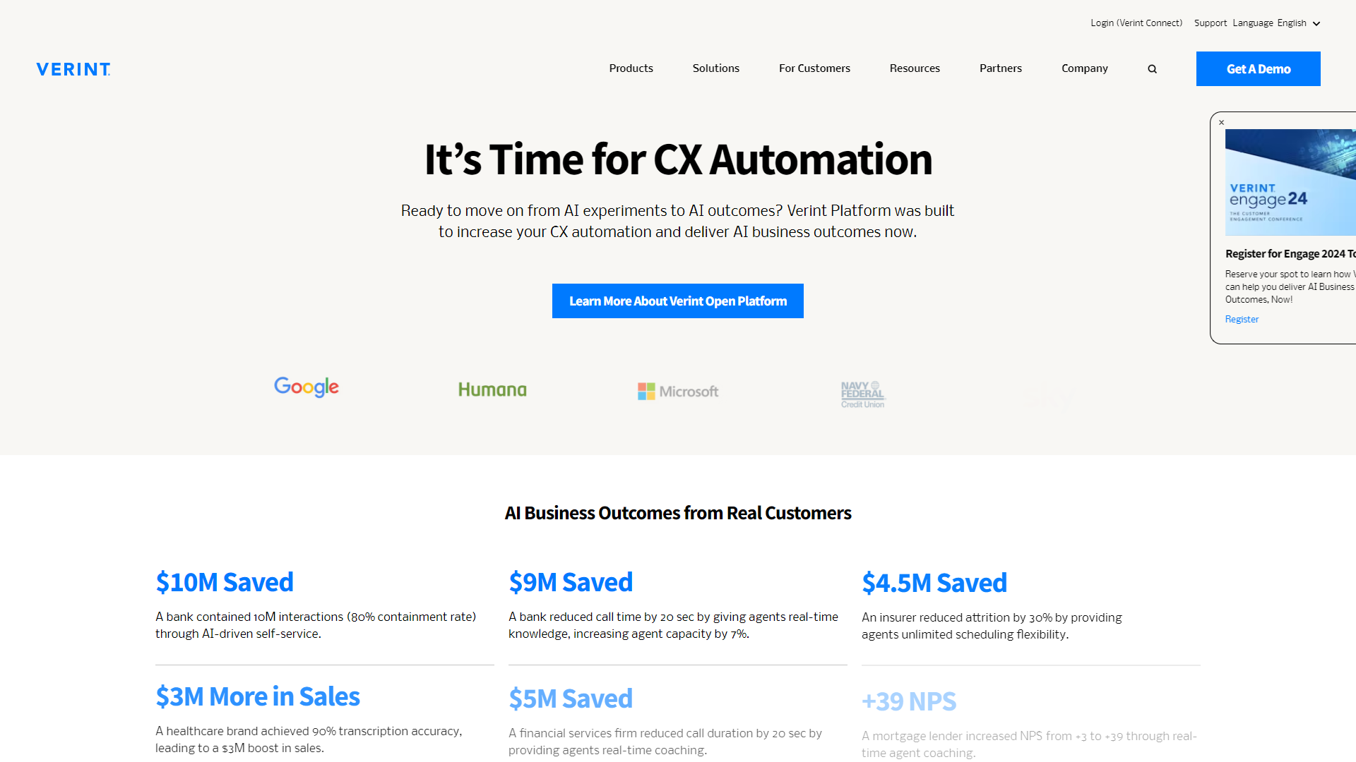 Verint Speech Analytics screenshot
